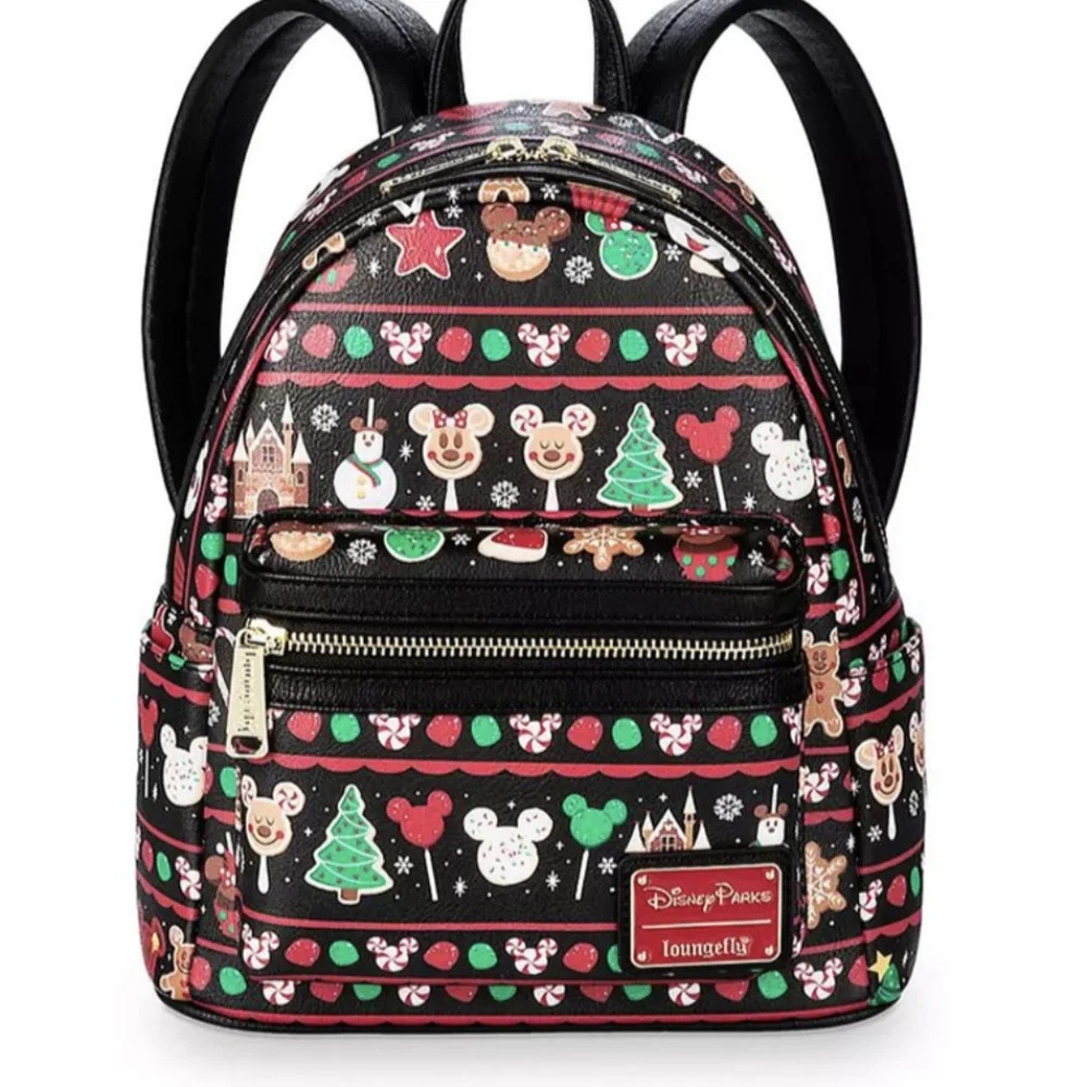 Disney Parks Loungefly Bag Holiday Christmas Snacks Food Backpack 2019 Retired